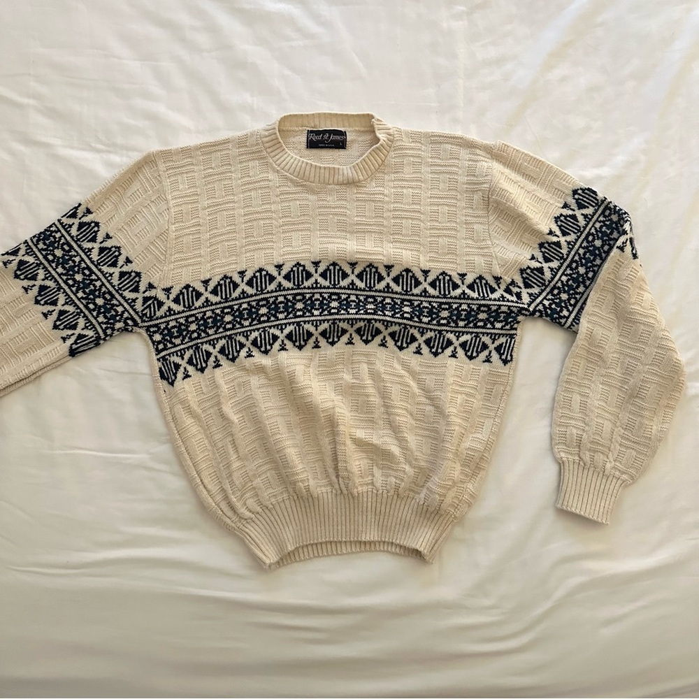 Reed St. James Vintage Cream Sweater